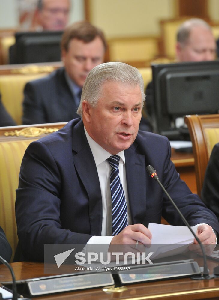 Government meeting on January 25, 2013