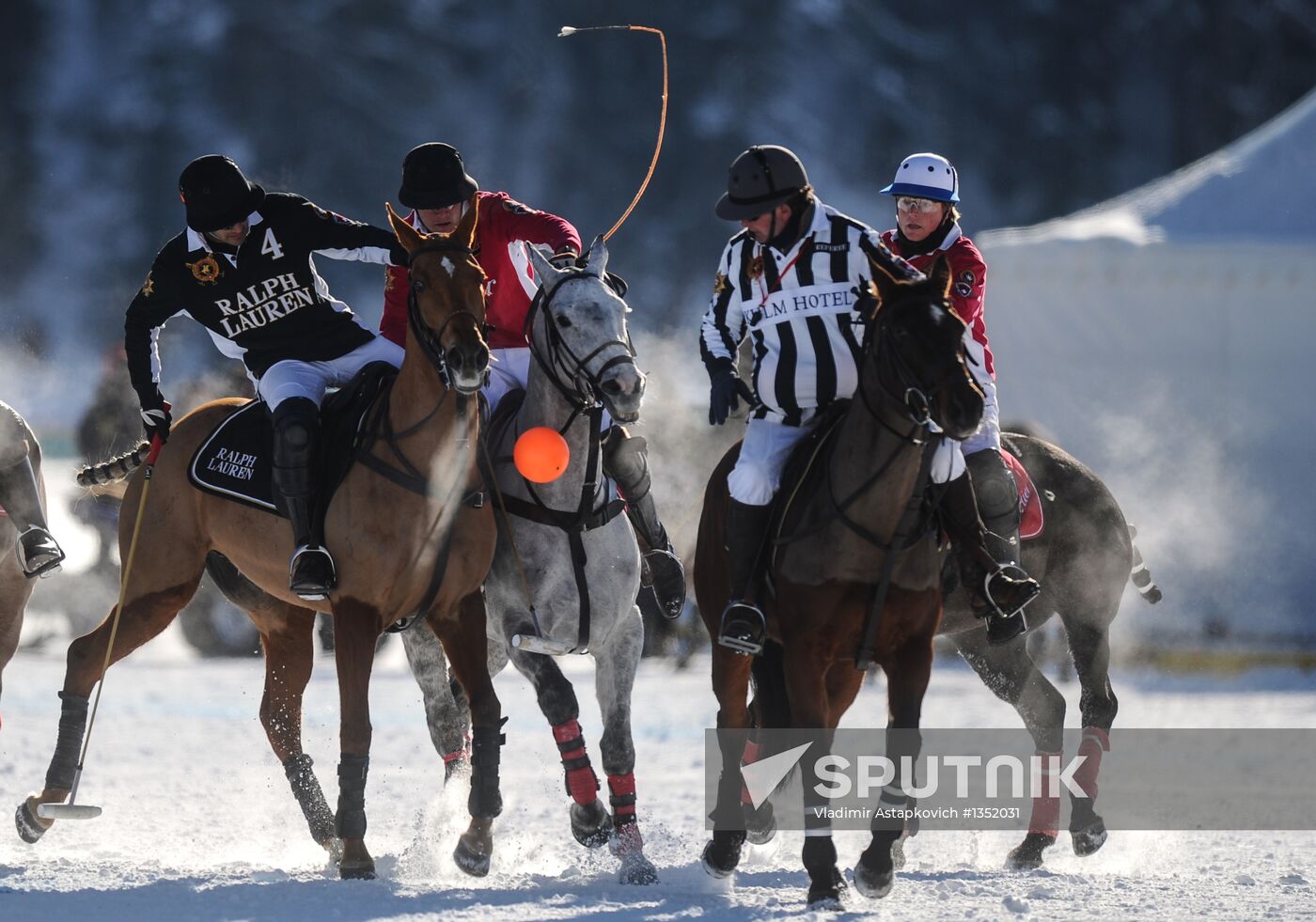 Polo on snow. World Championships