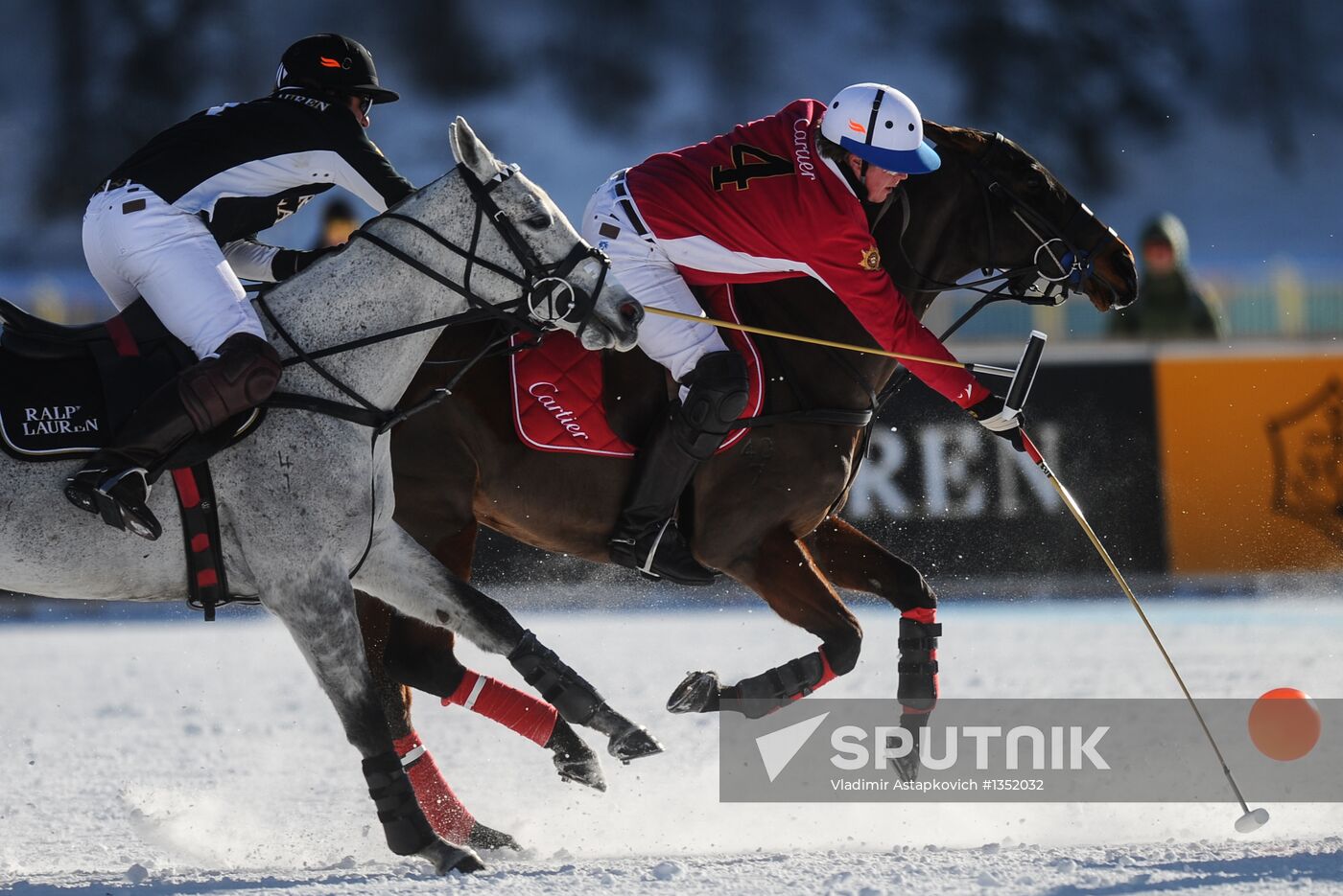 Polo on snow. World Championships