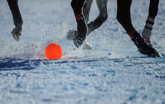 Polo on snow. World Championships