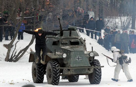 Re-enacting of battle for Leningrad