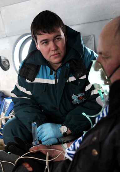 Patient transported from Reyneke Island