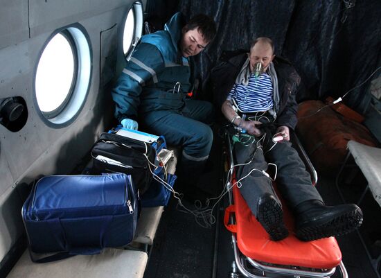 Patient transported from Reyneke Island