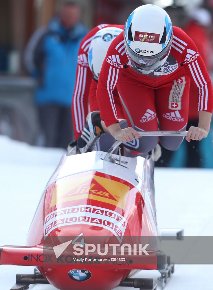 FIBT bobsleigh and skeleton World Championships. Day 3