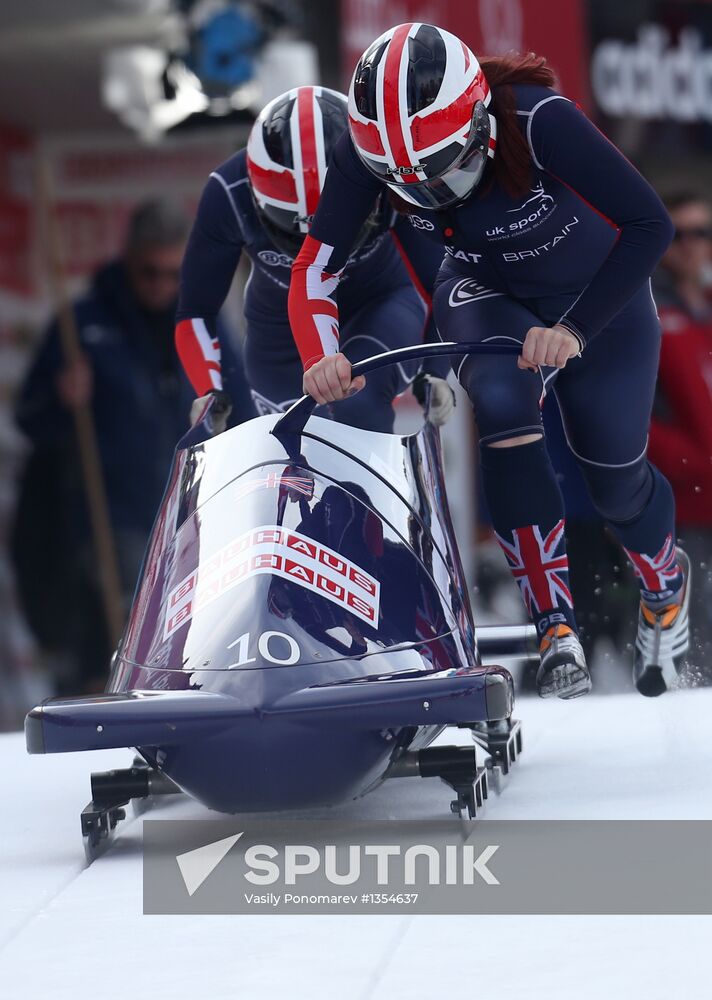 FIBT bobsleigh and skeleton World Championships. Day 3