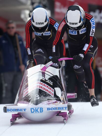 FIBT Bobsleigh and Skeleton World Championships. Day three