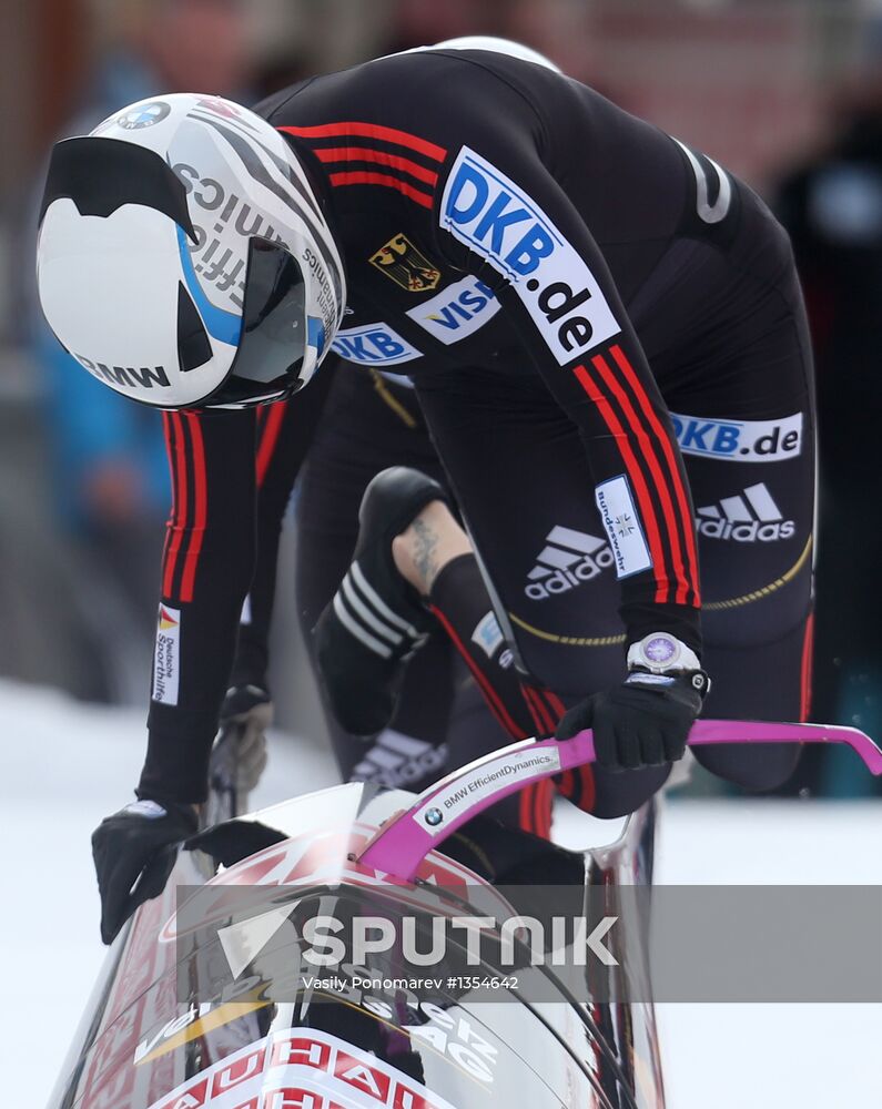 FIBT bobsleigh and skeleton World Championships. Day 3