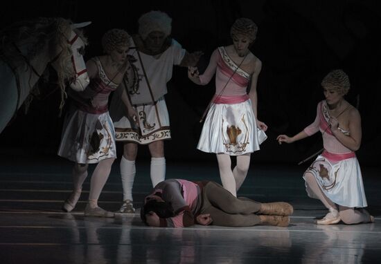 Run through of ballet Amore Buffo at Bolshoi Theater