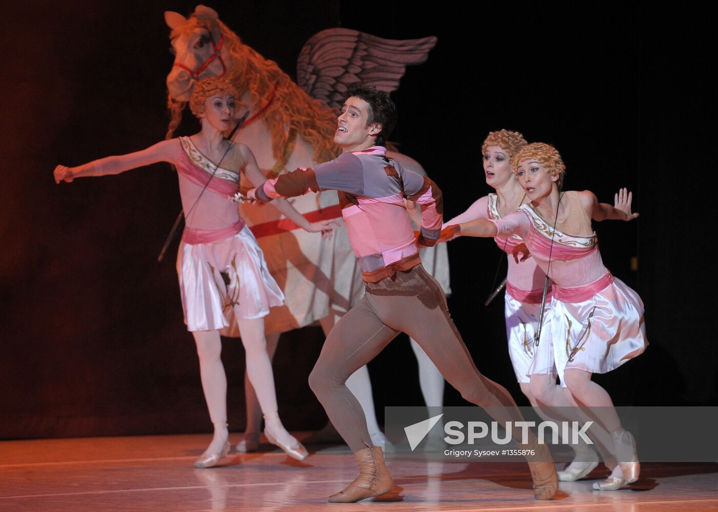 Run through of ballet Amore Buffo at Bolshoi Theater