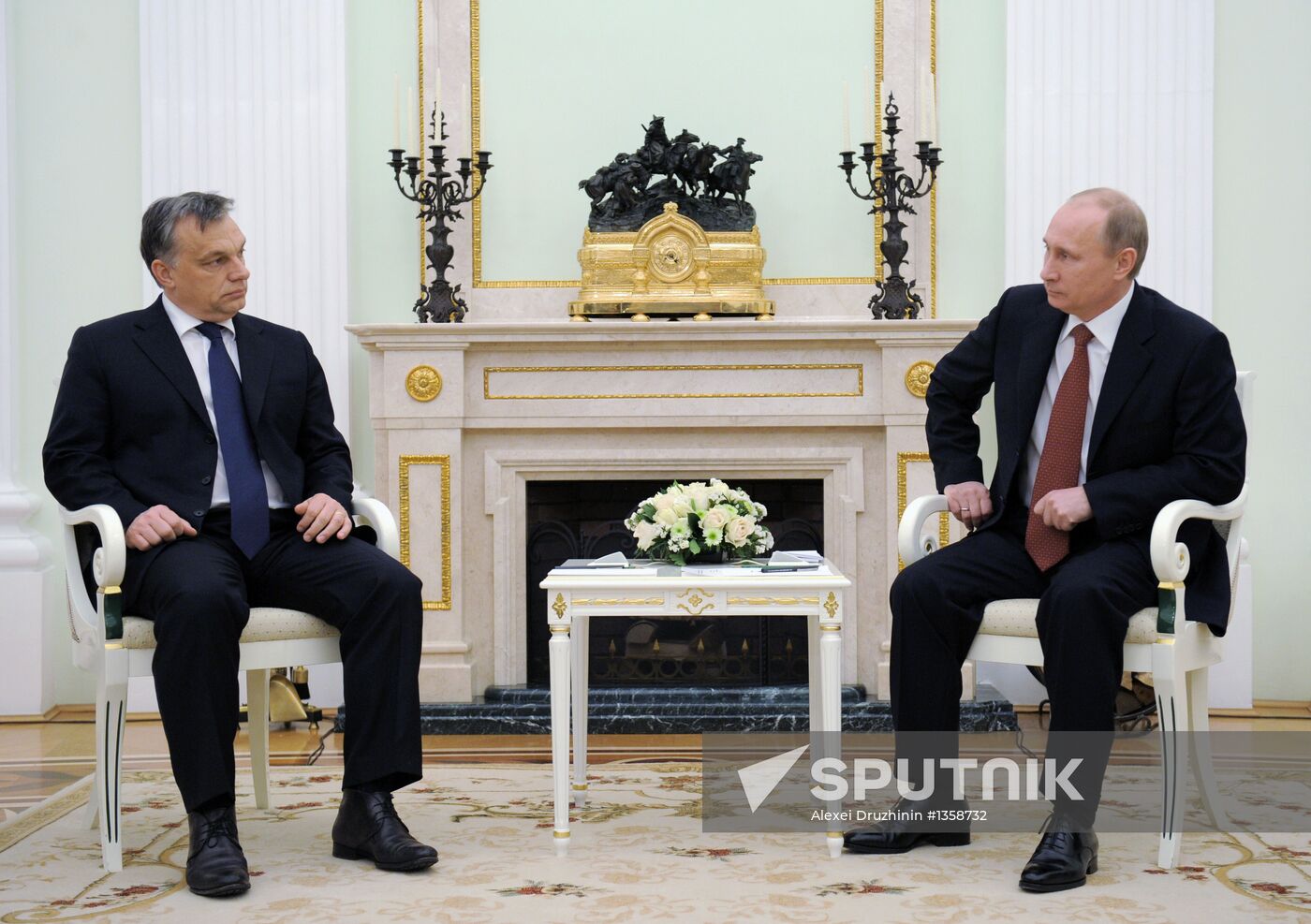 Vladimir Putin meets with Viktor Orban in the Kremlin