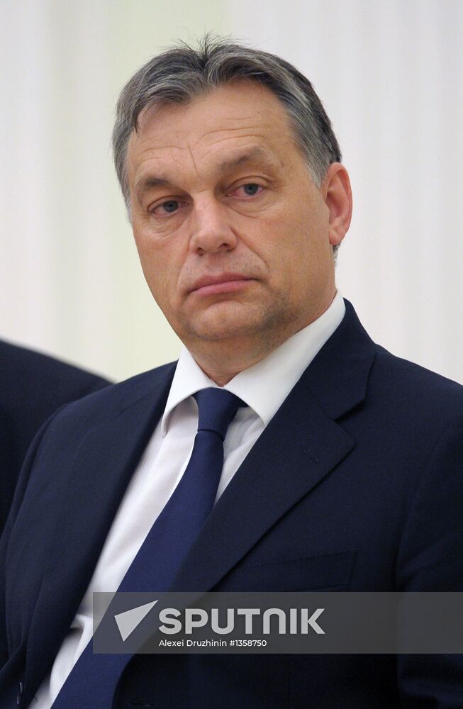 Vladimir Putin meets with Viktor Orban in the Kremlin