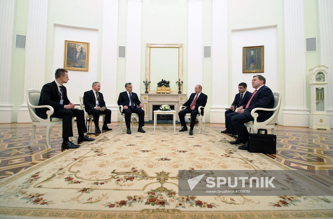 Vladimir Putin meets with Viktor Orban in the Kremlin