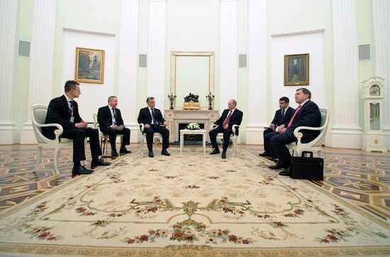 Vladimir Putin meets with Viktor Orban in the Kremlin