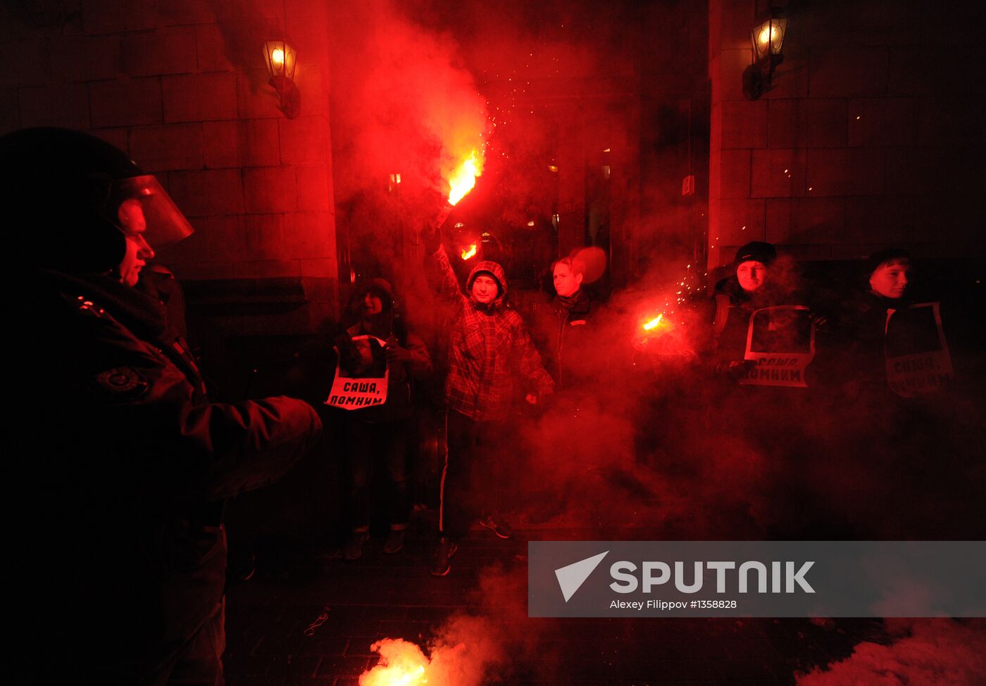 Strategy 31 protest on Triumfalnaya Square