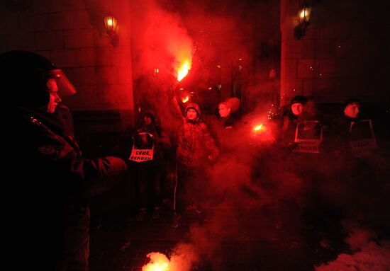 Strategy 31 protest on Triumfalnaya Square