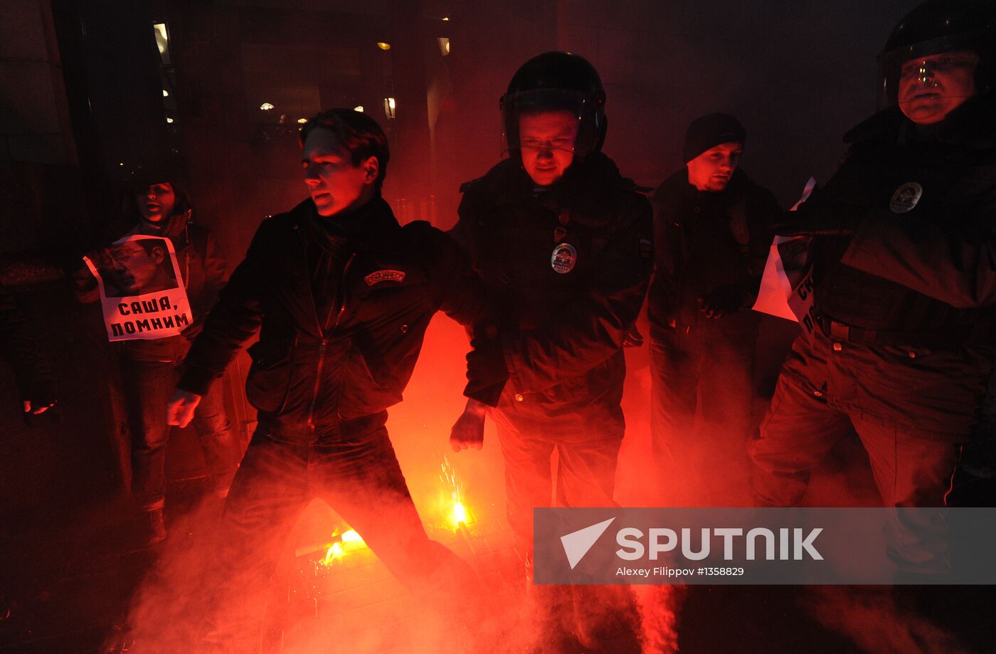 Strategy 31 protest on Triumfalnaya Square