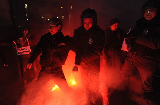 Strategy 31 protest on Triumfalnaya Square