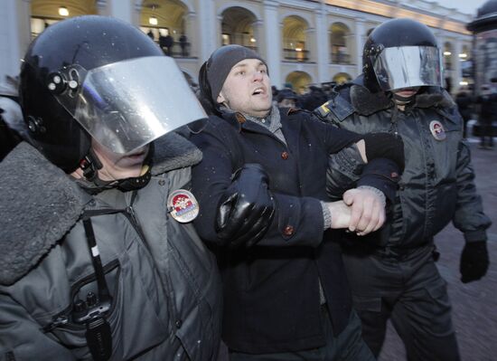 Strategy 31 protest in St. Petersburg