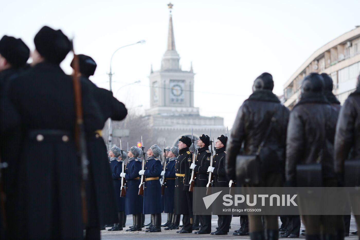 Parade rehearsal for 70th anniversary of Battle of Stalingrad