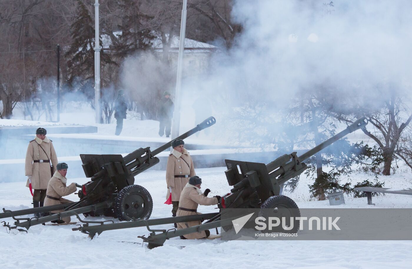 Parade rehearsal for 70th anniversary of Battle of Stalingrad