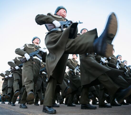 Parade rehearsal for 70th anniversary of Battle of Stalingrad