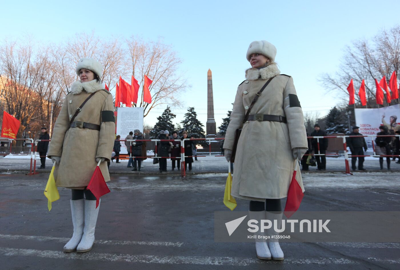 Parade rehearsal for 70th anniversary of Battle of Stalingrad