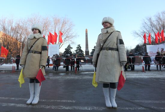 Parade rehearsal for 70th anniversary of Battle of Stalingrad