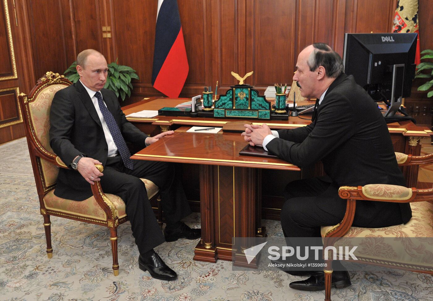 Vladimir Putin meets with Ramazan Abdulatipov