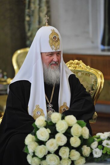 V. Putin congratulates Patriarch Kirill on his Enthronement Day