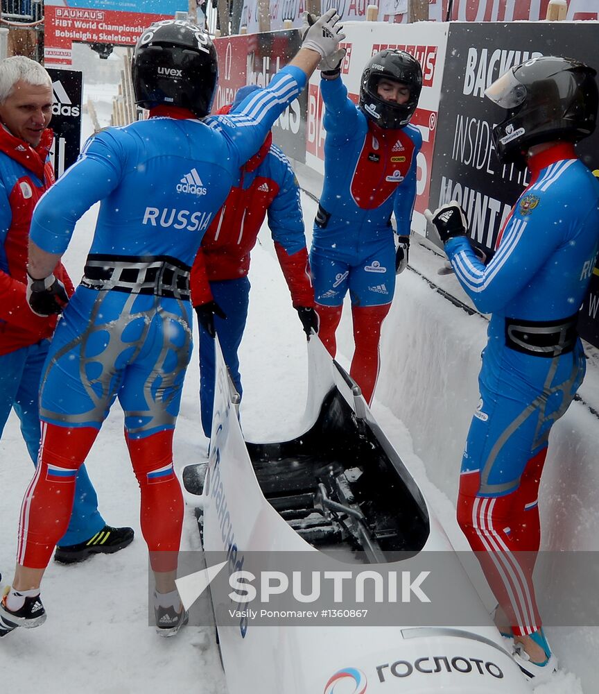 FIBT Bobsleigh and Skeleton World Championships. Day nine