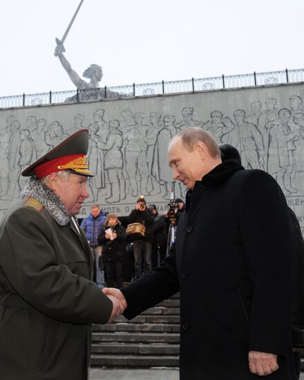 V. Putin at events on 70th anniversary of Stalingrad victory