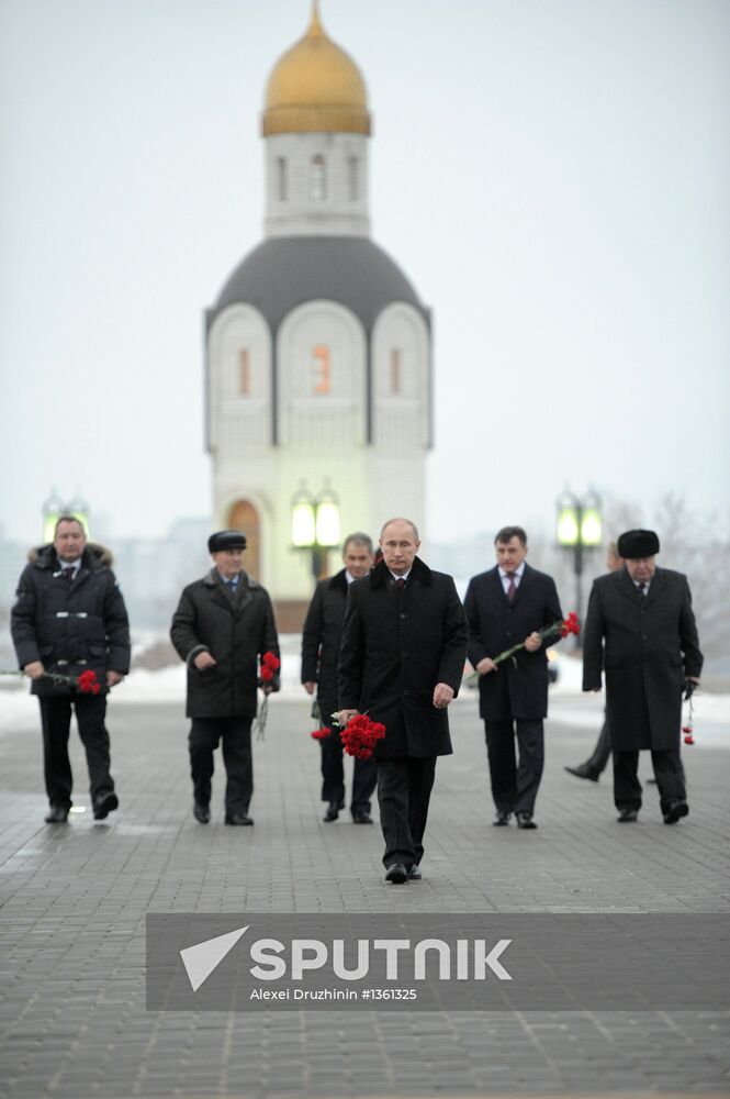 V. Putin at events on 70th anniversary of Stalingrad victory