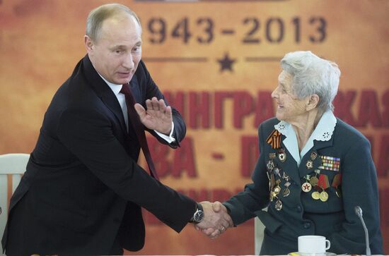 V. Putin at events on 70th anniversary of Stalingrad victory
