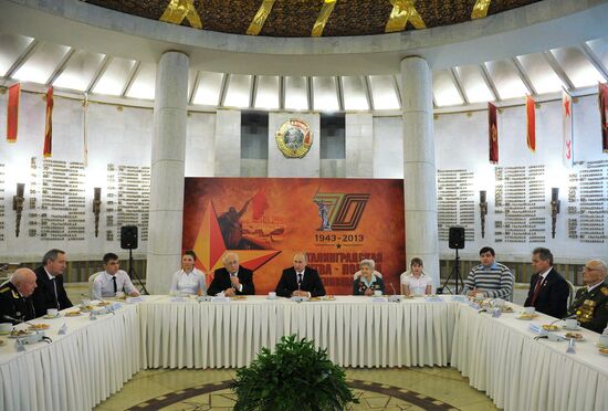 V. Putin at events on 70th anniversary of Stalingrad victory