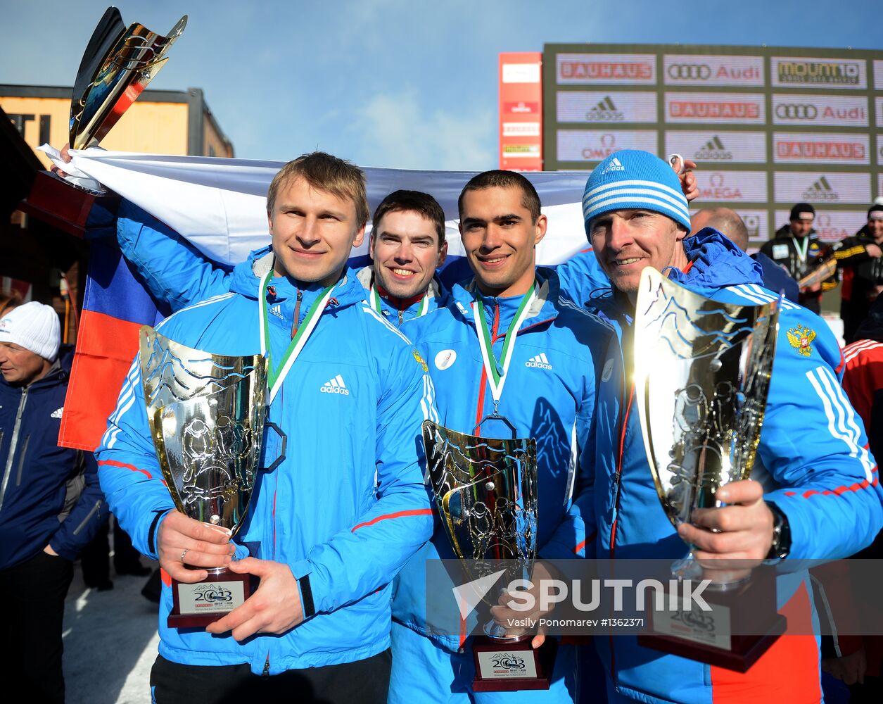 FIBT Bobsleigh and Skeleton World Championships. Day ten