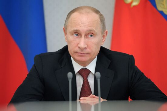 President Vladimir Putin holds meeting in Sochi