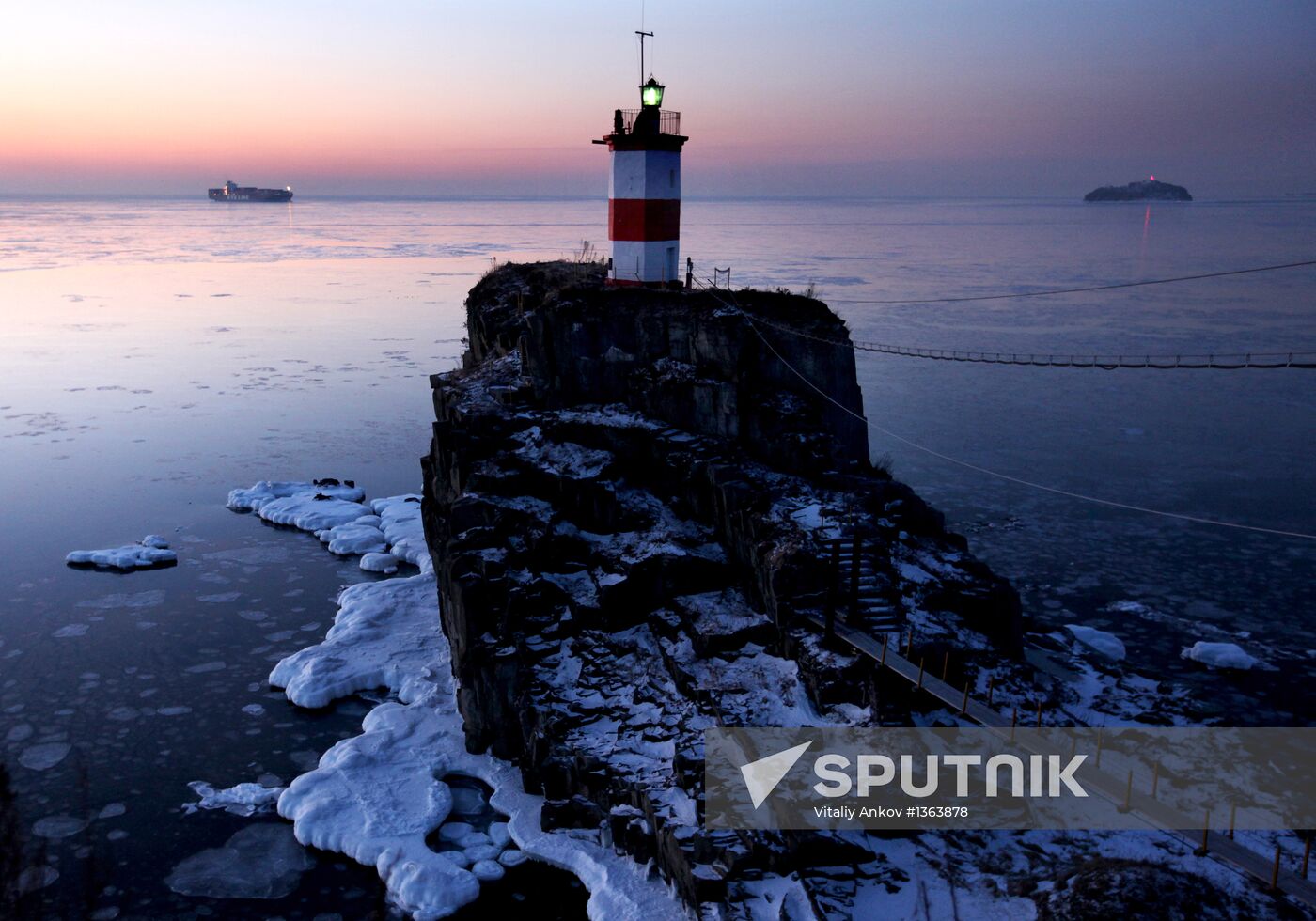 Basargin lighthouse in Vladivostok