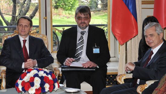 Sergei Naryshkin visits France
