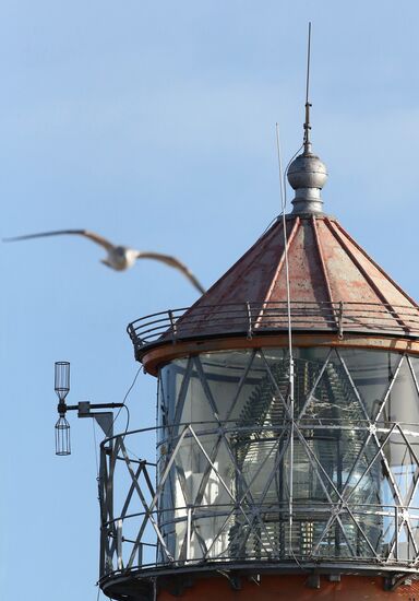 Operation of lighthouse in Baltiysk