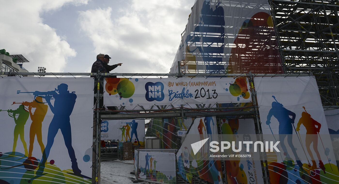 Biathlon World Championships: Training sessions