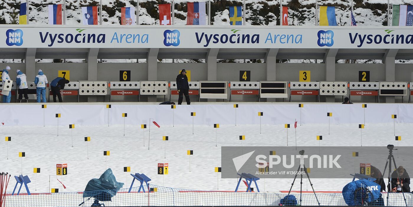 Biathlon World Championships: Training sessions