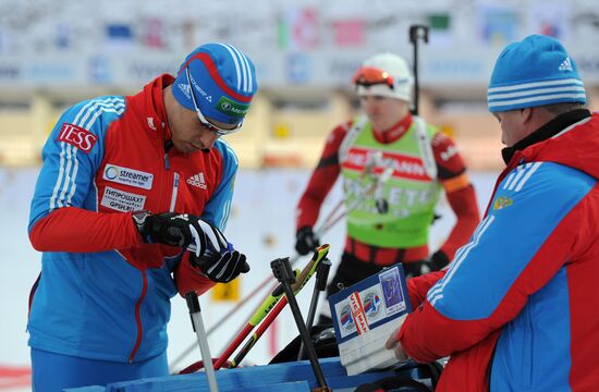 Biathlon World Championships: Training sessions