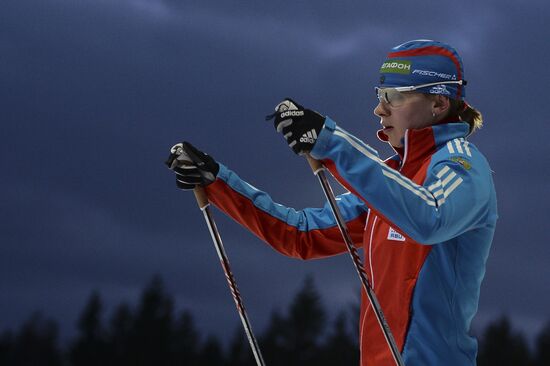 Biathlon World Championships. Training sessions