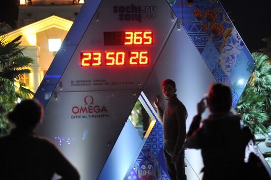 365 Days on Olympics countdown clock