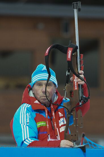 Biathlon World Championships. Training sessions