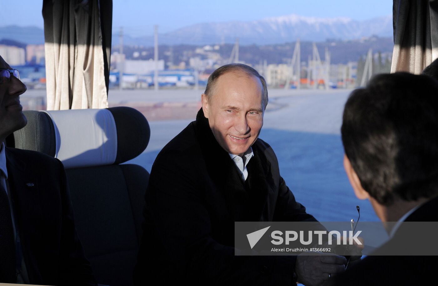 V. Putin visits coastal cluster Olympic facilities in Sochi