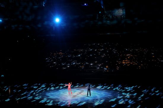 Ceremony marking year to go before 2014 Olympic Games