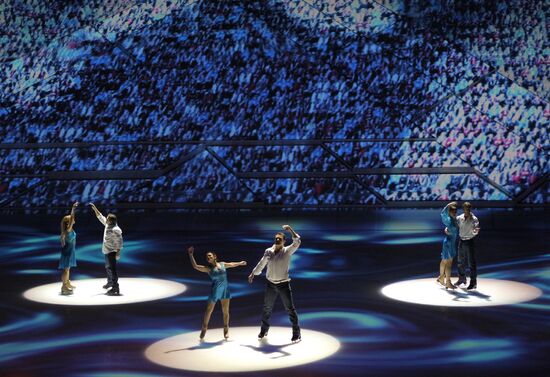 Ceremony marking year to go before 2014 Olympic Games