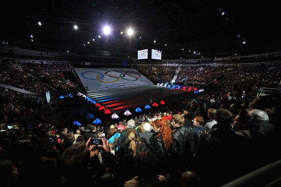 Ceremony marking year to go before 2014 Olympic Games