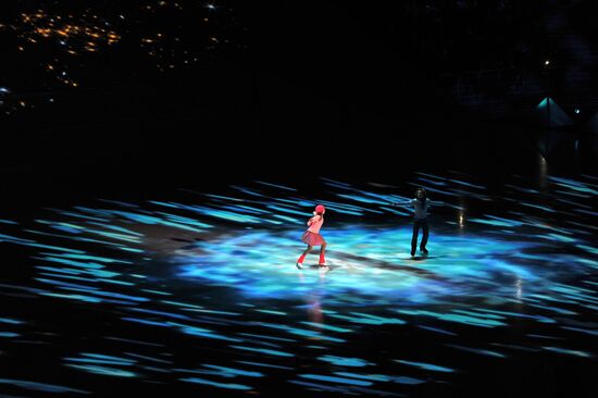 Ceremony marking year to go before 2014 Olympic Games